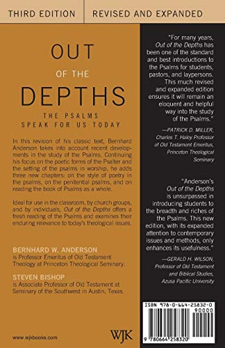 Out Of The Depths: The Psalms Speak For Us Today,New