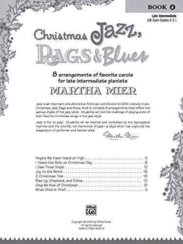 Christmas Jazz, Rags & Blues, Book 4,New