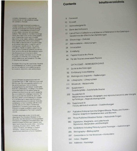 Lyonel Feininger; A Definitive Catalogue Of His Graphic Work: Etchings, Lithographs, Woodcuts: Das Graphische Werk: Radierungen,,Used