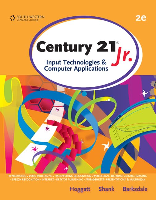Century 21 Jr., Input Technologies and Computer Applications (WinningEdge Titles),New