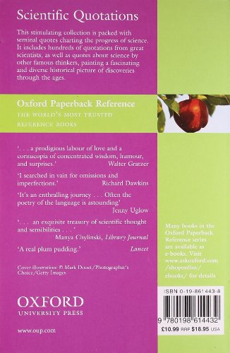 Oxford Dictionary of Scientific Quotations (Oxford Quick Reference),Used