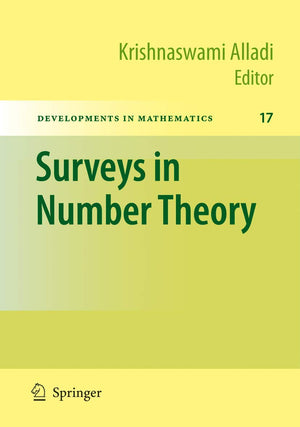 Surveys In Number Theory (Developments In Mathematics, 17),Used