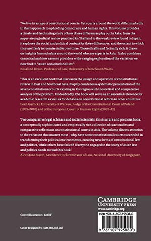 Constitutional Courts in Asia: A Comparative Perspective (Comparative Constitutional Law and Policy),Used