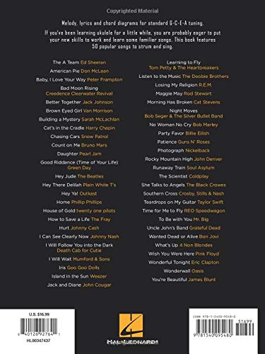 First 50 Songs You Should Strum On Ukulele  Songbook With Melody/Lyrics/Chord Diagrams