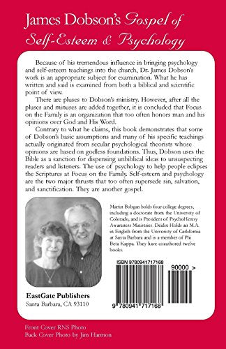 James Dobson's Gospel of SelfEsteem & Psychology,Used