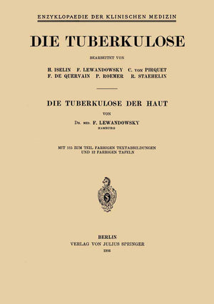 Die Tuberkulose der Haut (Enzyklopaedie der Klinischen Medizin) (German Edition),Used