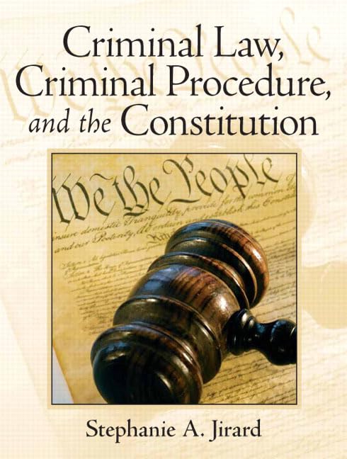 Jirard: Crimi Law Crimi Proce Const