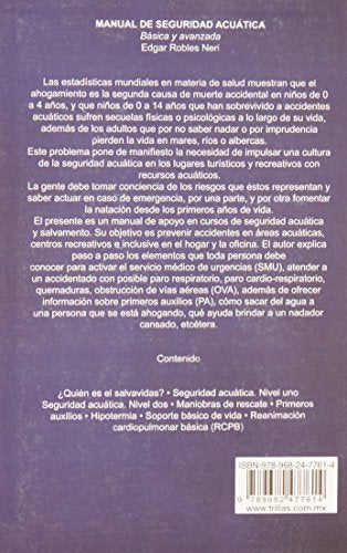 Manual de seguridad acuatica/ Guide to Aquatic Safety: Basica y avanzada/ Basic and Advanced (Spanish Edition),Used