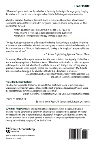 A Failure of Nerve, Revised Edition: Leadership in the Age of the Quick Fix,Used