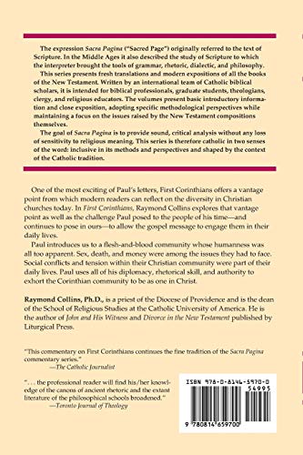 Sacra Pagina: First Corinthians (Volume 7),Used