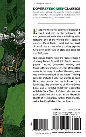 Robin Hood (Dover Children's Evergreen Classics),Used