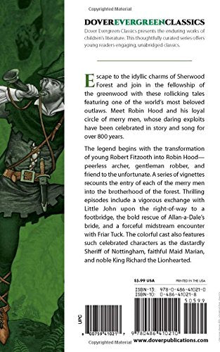 Robin Hood (Dover Children's Evergreen Classics),Used