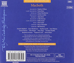 Macbeth 3 CD set (New Cambridge Shakespeare Audio),Used
