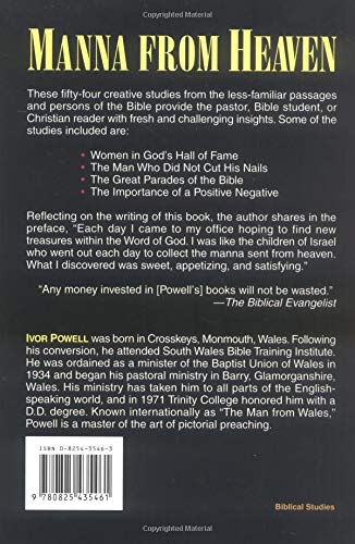 Manna From Heaven: Spiritual Food From The Word Of God,New