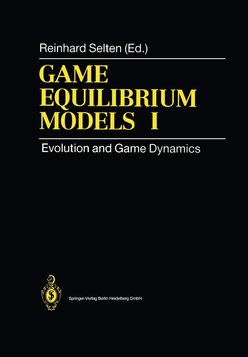 Game Equilibrium Models I: Evolution and Game Dynamics,Used