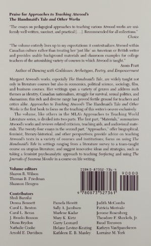 Approaches To Teaching Atwood'S The Handmaid'S Tale And Other Works (Approaches To Teaching World Literature),New