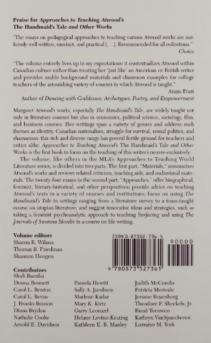 Approaches to Teaching Atwood's The Handmaid's Tale and Other Works (Approaches to Teaching World Literature),Used