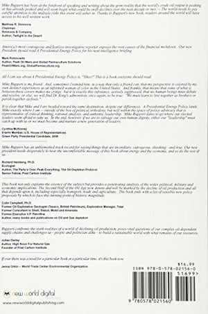 A Presidential Energy Policy: TwentyFive Points Addressing the Siamese Twins of Energy and Money,Used