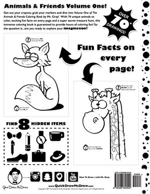 The Animals & Friends Coloring Book,Used