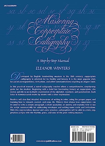 Mastering Copperplate Calligraphy: A StepbyStep Manual (Lettering, Calligraphy, Typography),Used