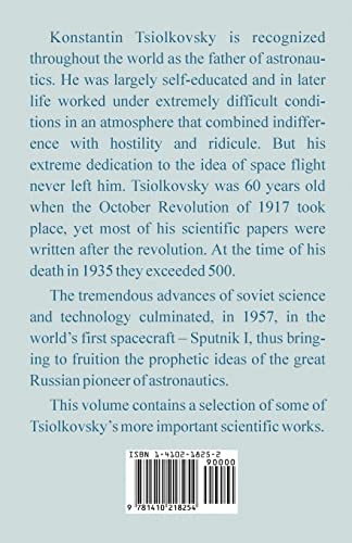 Selected Works of Konstantin E. Tsiolkovsky,Used