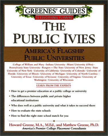 The Public Ivies: America's Flagship Public Universities,Used