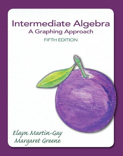 Intermediate Algebra: A Graphing Approach (5th Edition) (The MartinGay Developmental Algebra Series (hardbacks)),Used