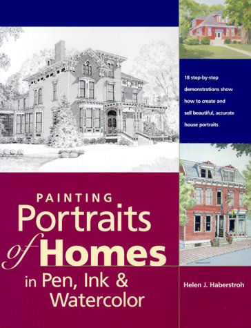 Painting Portraits of Homes in Pen, Ink & Watercolor,Used