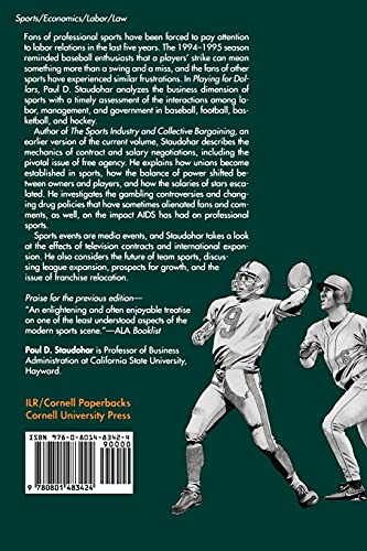 Playing for Dollars: Labor Relations and the Sports Business (Cornell Paperbacks),Used
