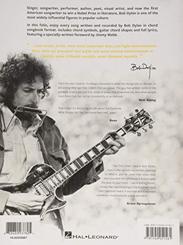 Bob Dylan  Complete Guitar Chord Songbook: Full Lyrics and Chords for Every Song  Play Iconic Folk and Rock Hits  Hal Leonard S,Used