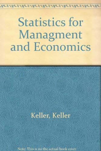 Statistics for Managment and Economics,Used