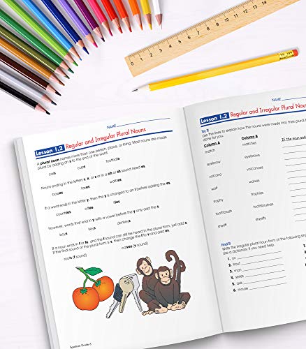 Spectrum Grade 6 Math & Language Arts Workbook6th Grade State Standards for Fractions, Decimals, Equations, Nonfiction, Fiction,Used