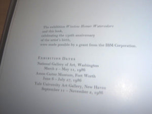 Winslow Homer Watercolors,Used