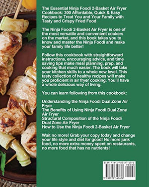 The Essential Ninja Foodi 2Basket Air Fryer Cookbook,Used