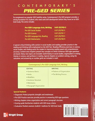 Contemporarys Preged Language Arts, Writing (Preged Satellite Book),New