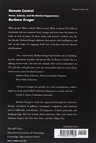 Remote Control: Power, Cultures, and the World of Appearances,New