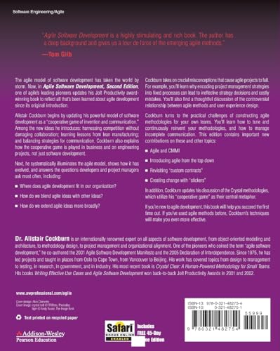 Agile Software Development: The Cooperative Game,Used