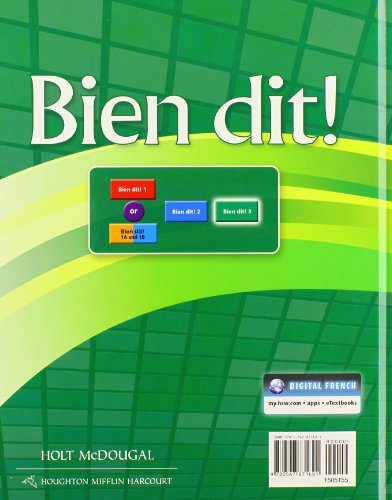 Bien Dit!: Student Edition Level 3 2013 (French Edition),New