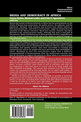 Media and Democracy in Africa,Used