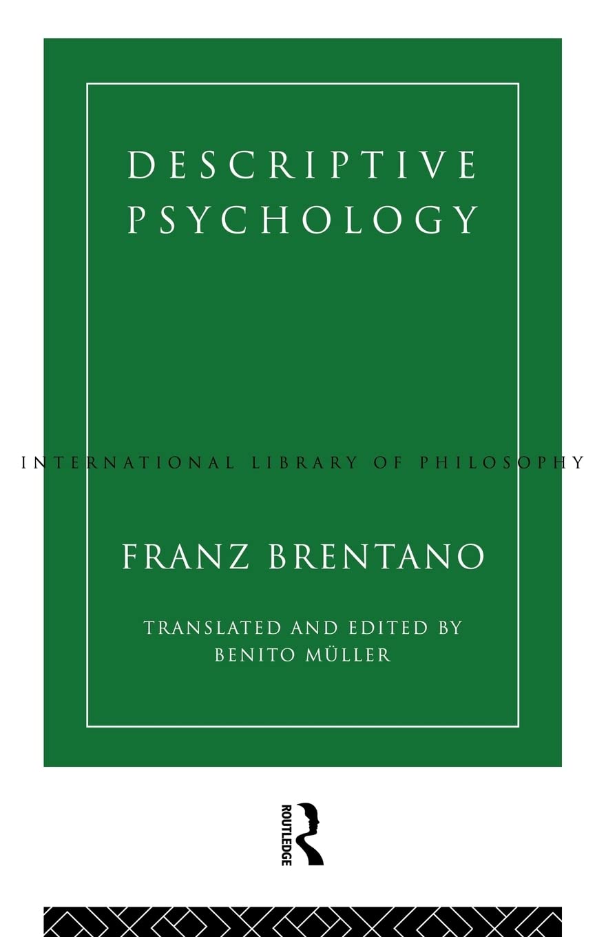 Descriptive Psychology (International Library of Philosophy),Used