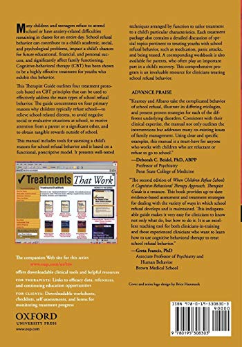 When Children Refuse School: A CognitiveBehavioral Therapy ApproachTherapist Guide (Treatments That Work),Used