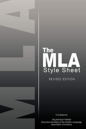 The MLA Style Sheet: Revised Edition,Used