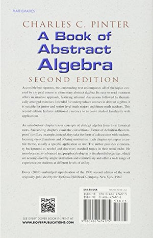 A Book Of Abstract Algebra: Second Edition (Dover Books On Mathematics),Used