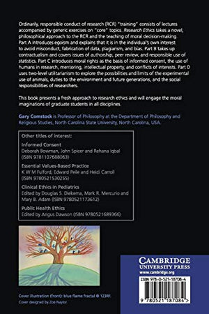 Research Ethics: A Philosophical Guide to the Responsible Conduct of Research (Cambridge Medicine (Paperback)),Used