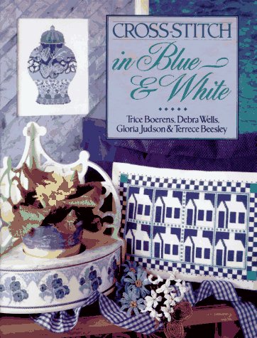 Crossstitch In Blue & White,New