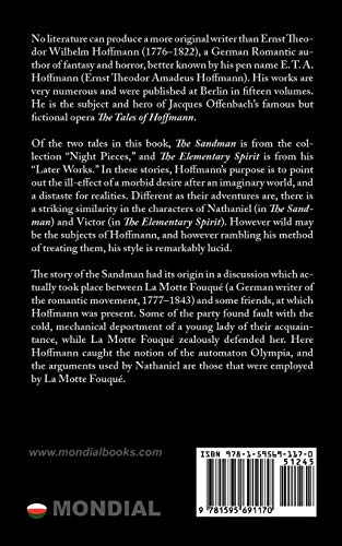 The Sandman, The Elementary Spirit: Two Mysterious Tales (German Classics),Used