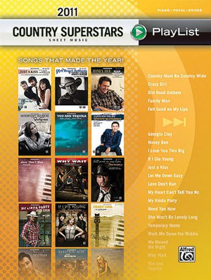 2011 Country Superstars Sheet Music Playlist: Songs That Made the Year! (Piano/Vocal/Guitar) (Sheet Music Playlist),Used