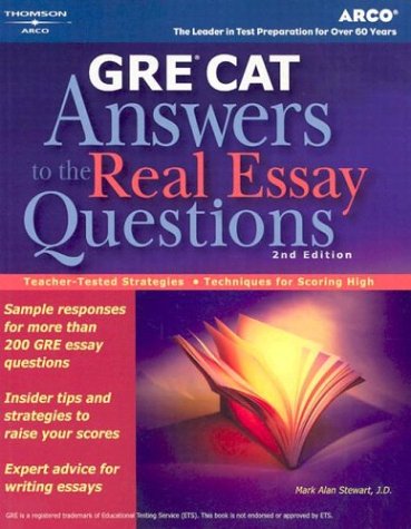 Gre Cat Answers To Real Essay Questions,Used