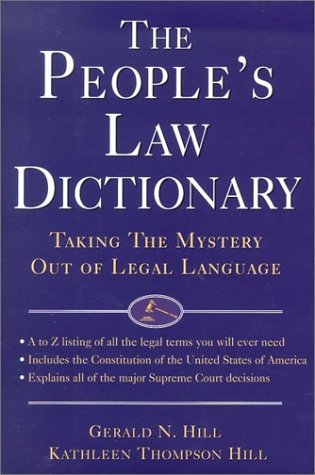 The People's Law Dictionary,New