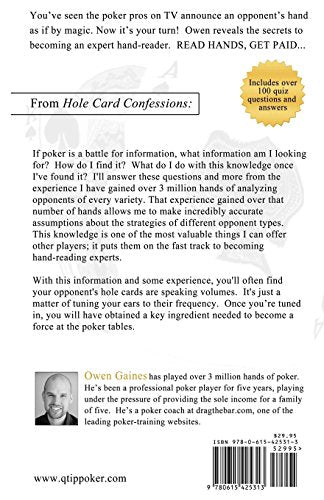 Hole Card Confessions: HandReading and Exploitive Play in Hold'em,Used